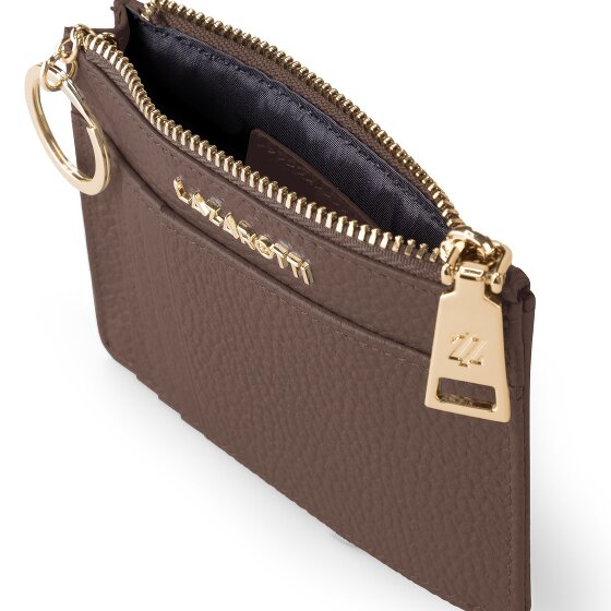 Lazarotti Estuche para llaves de piel Bolonia 11,5 cm con compartimento para etiqueta de aire