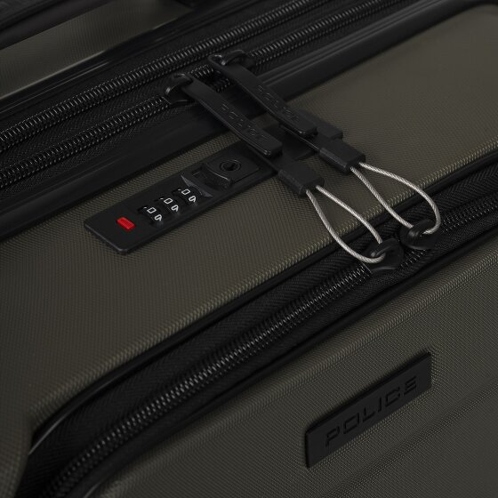 Police London 4 ruedas Trolley de cabina 55 cm Compartimento para laptop Con fuelle expandible