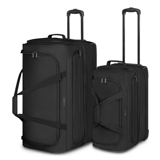 Redolz Duffle Essentials Juego de bolsas de viaje de 2 ruedas M+L con pliegue extensible