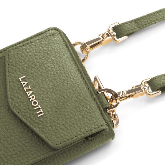 Lazarotti Bologna Cartera de piel con cremallera Funda para teléfono móvil Piel 19 cm