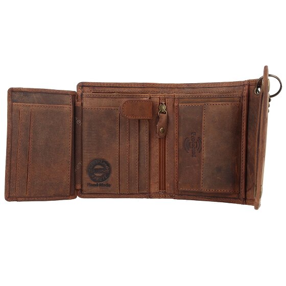 Greenland Nature Billetera Montenegro de cuero RFID 12,5 cm