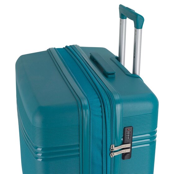 Gabol Saori 4 ruedas Juego de maletas 3 piezas con pliegue de expansión