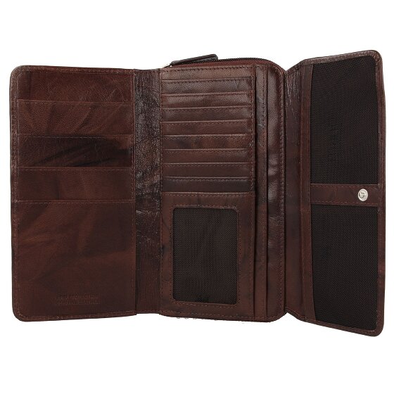 mano Donna Aurona Billetera RFID Piel 18 cm