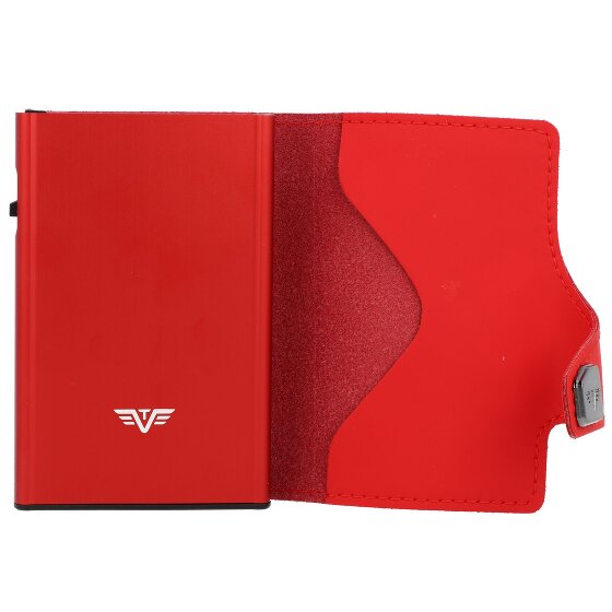 Tru Virtu Funda para tarjetas de crédito Click & Slide Cartera de piel RFID 6,5 cm