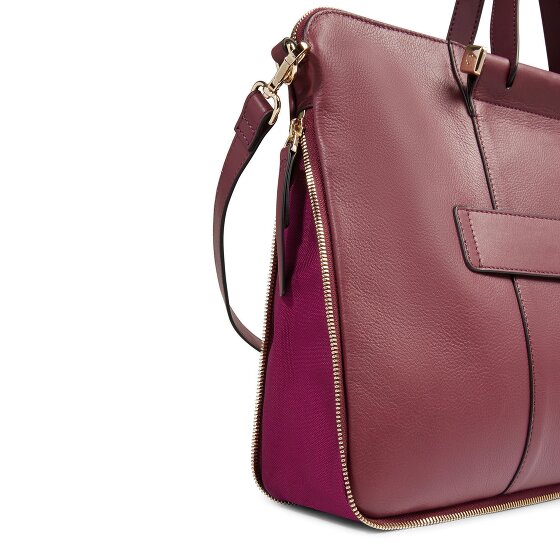 Piquadro Maletín circular de piel 43 cm Compartimento para el portátil