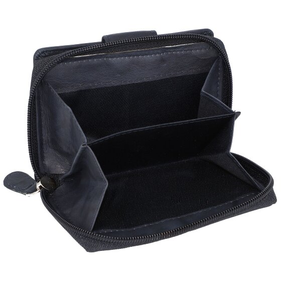 Greenburry Billetera básica de cuero RFID 9 cm