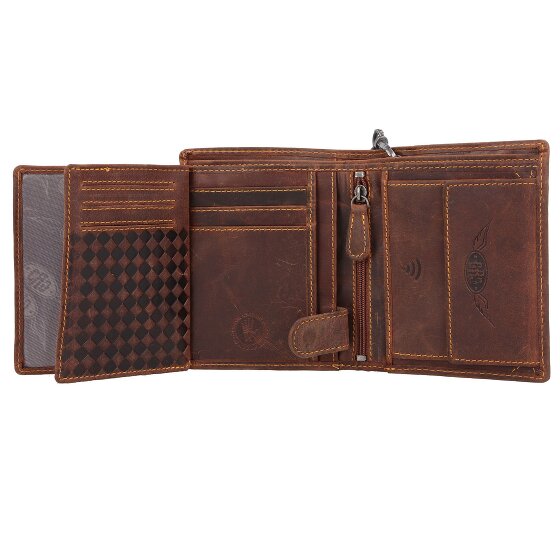 Greenburry Racing Collection Memphis Cartera de cuero RFID 10 cm