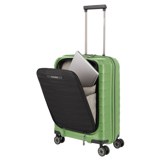 Travelite Mooby 4 ruedas Juego de maletas 3 piezas con pliegue de expansión