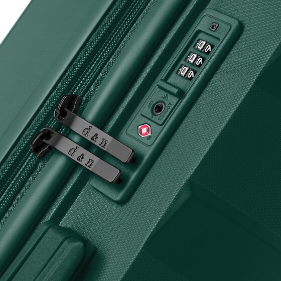 d&n South Dakota 4 ruedas Carrito L 76 cm con pliegue de expansión