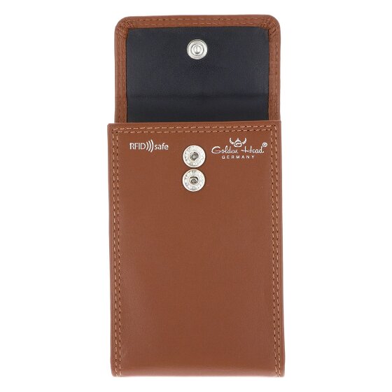 Golden Head Estuche para tarjetas de crédito Polo RFID de cuero 12 cm