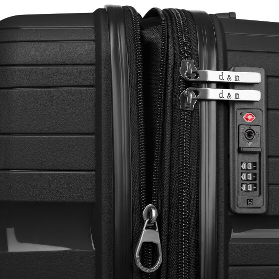 d&n Travel Line 4300-Plus 4 ruedas Carrito L 76 cm con pliegue de expansión