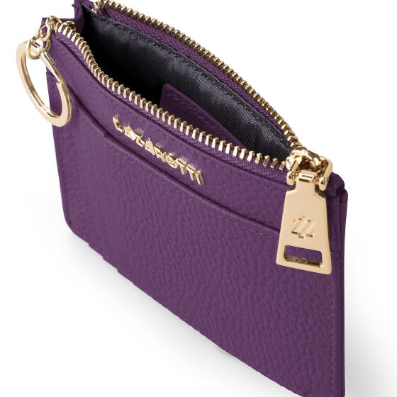 Lazarotti Estuche para llaves de piel Bolonia 11,5 cm con compartimento para etiqueta de aire