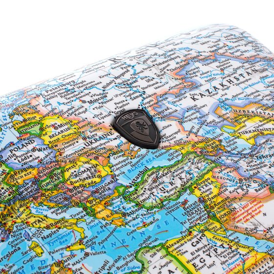 Heys Black Camo 4 ruedas Juego de maletas 3 piezas con pliegue de expansión