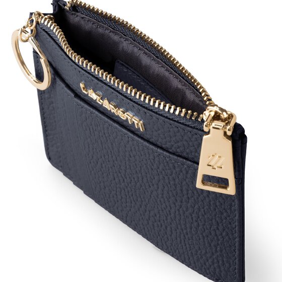 Lazarotti Estuche para llaves de piel Bolonia 11,5 cm con compartimento para etiqueta de aire