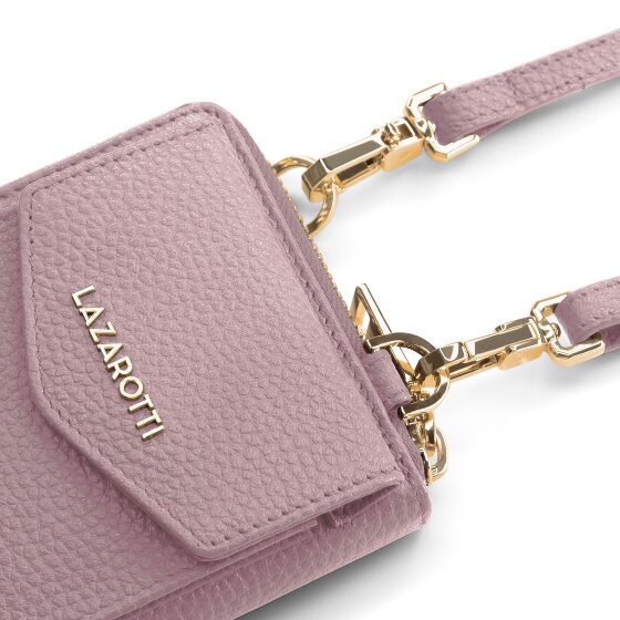 Lazarotti Bologna Cartera de piel con cremallera Funda para teléfono móvil Piel 19 cm