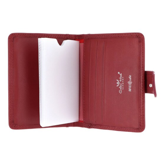 Golden Head Polo Estuche para tarjetas de crédito Bloqueo RFID Piel natural 8 cm