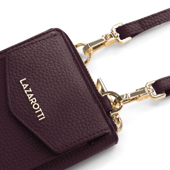 Lazarotti Bologna Cartera de piel con cremallera Funda para teléfono móvil Piel 19 cm