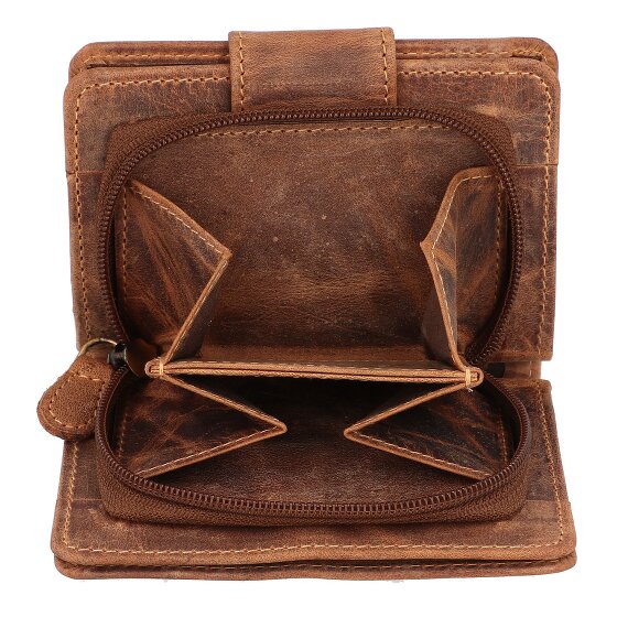 Greenburry Cartera de cuero vintage de 12,5 cm