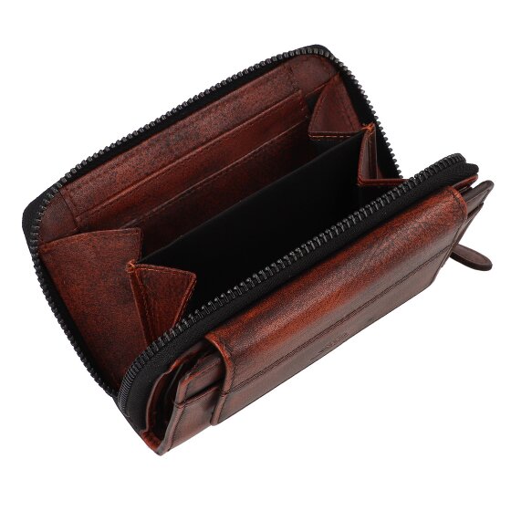 Greenburry Destressed Cartera Protección RFID Piel 13.5 cm