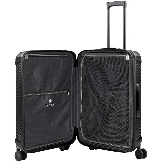 Travelite Millennium 4 ruedas Juego de maletas 3 piezas con pliegue de expansión