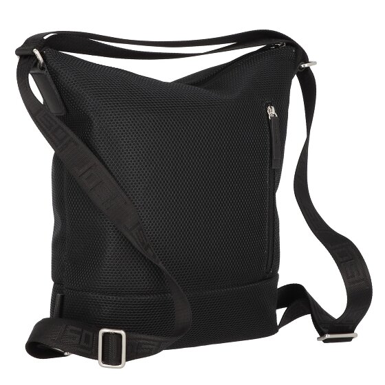Jost Bandolera de malla con 3 compartimentos Compartimento para portátil de 41,5 cm