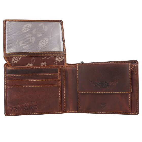 Greenburry Racing Collection Darlington Cartera de cuero RFID 12 cm