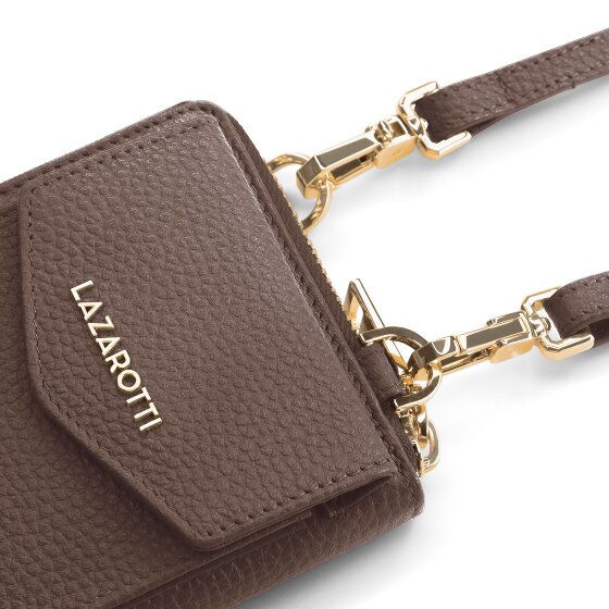 Lazarotti Bologna Cartera de piel con cremallera Funda para teléfono móvil Piel 19 cm