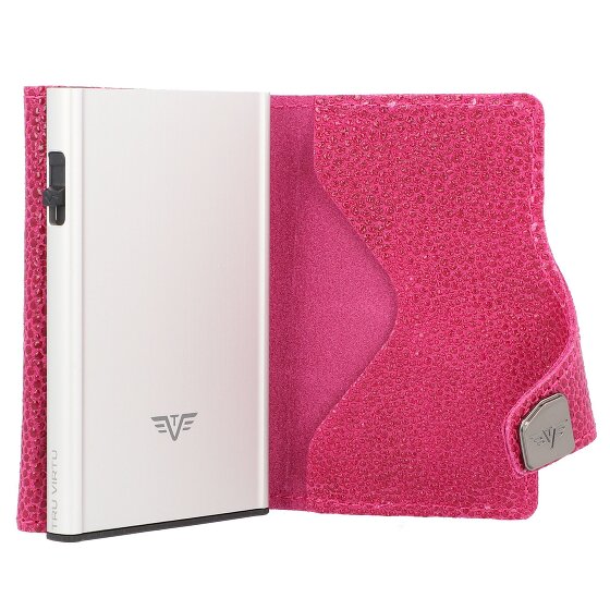 Tru Virtu Funda para tarjetas de crédito Click & Slide Cartera de piel RFID 6,5 cm