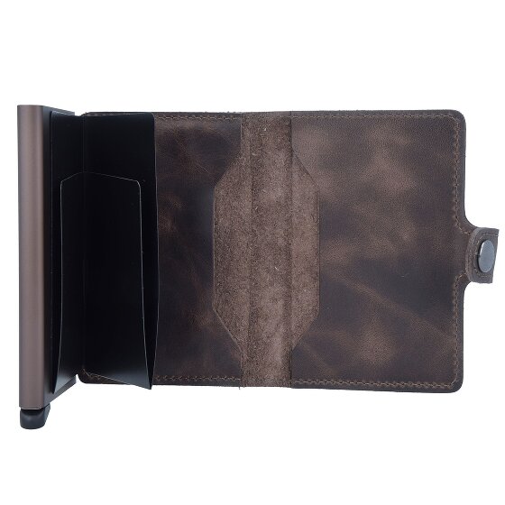 Secrid Miniwallet Vintage Estuche para tarjetas de crédito Cartera de piel RFID 6,5 cm