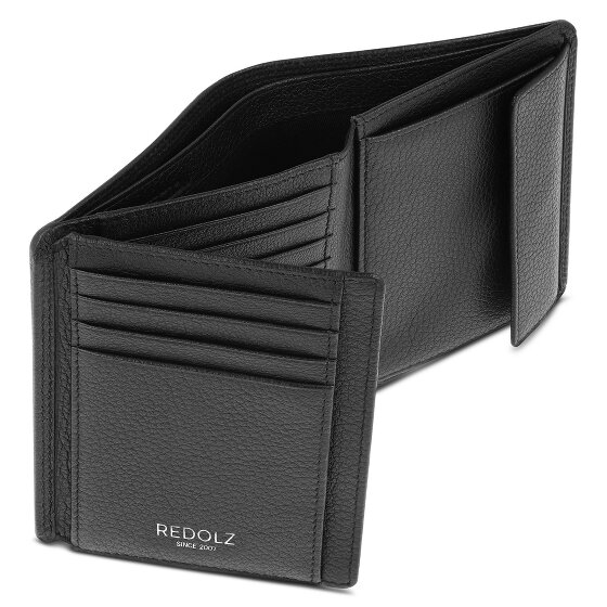 Redolz Cartera Leather Essentials HF de piel RFID desplegable de 9,5 cm