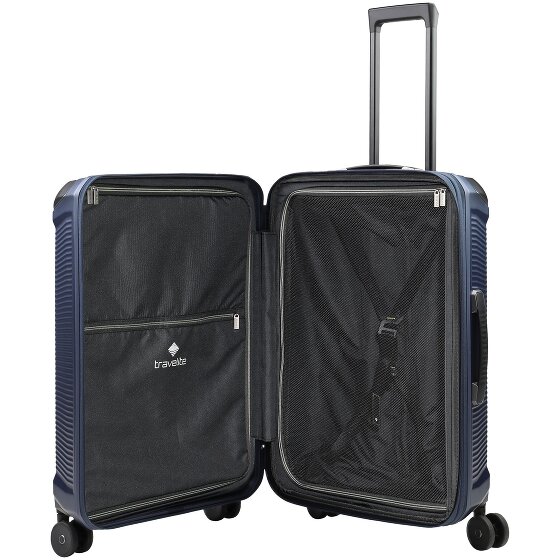 Travelite Millennium 4 ruedas Juego de maletas 3 piezas con pliegue de expansión