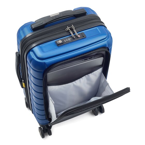 Delsey Paris Trolley de cabina Shadow 5.0 de 4 ruedas Compartimento para portátil de 55 cm con pliegue de expansión