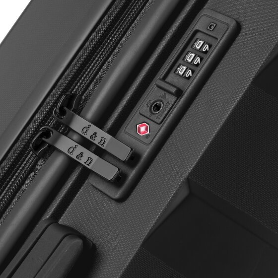 d&n South Dakota 4 ruedas Carrito L 76 cm con pliegue de expansión