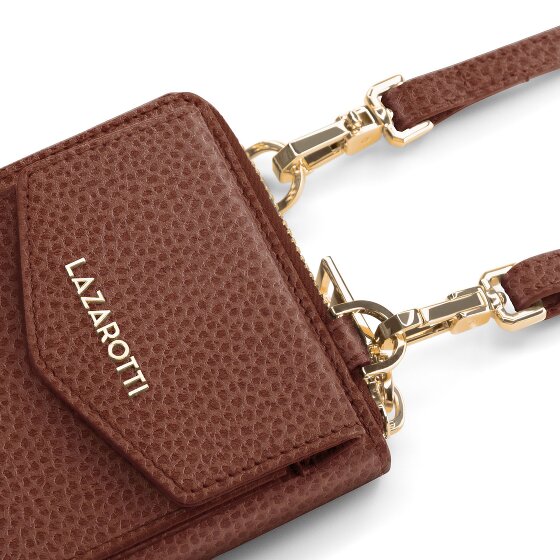 Lazarotti Bologna Cartera de piel con cremallera Funda para teléfono móvil Piel 19 cm