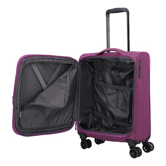 Travelite Corsiica 4 ruedas Carro de la cabina S 55 cm con pliegue de expansión