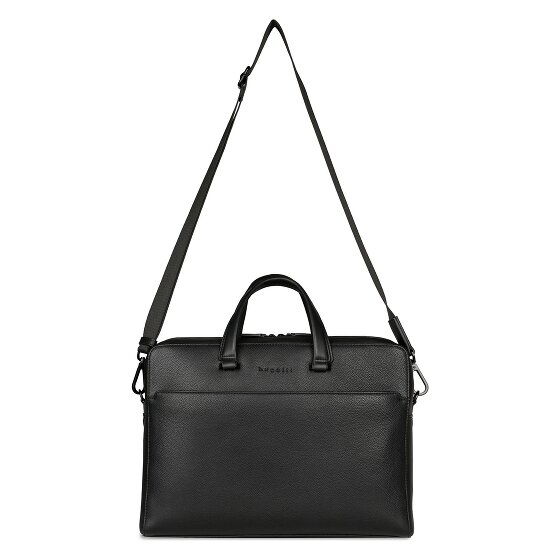 bugatti Black Maletín Piel 38 cm Compartimento para el portátil