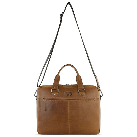 Klondike 1896 Maletín de cuero Brain de oro Compartimento para portátil de 35 cm