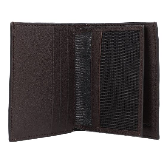 Piquadro Black Square Estuche para tarjetas de crédito Protección RFID Piel 9 cm