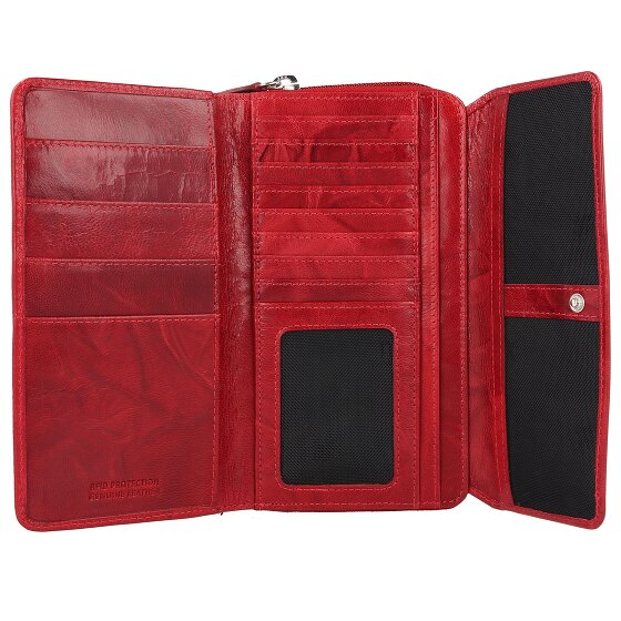 mano Donna Aurona Billetera RFID Piel 18 cm