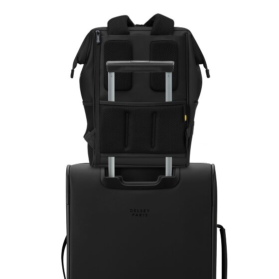 Delsey Paris Turenne Soft Mochila de día Protección RFID 39 cm Compartimento para el portátil