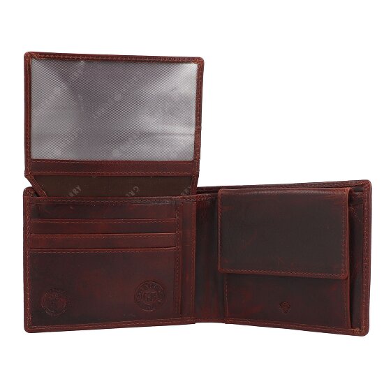 Greenburry Rugged Cartera Protección RFID Piel 12.5 cm