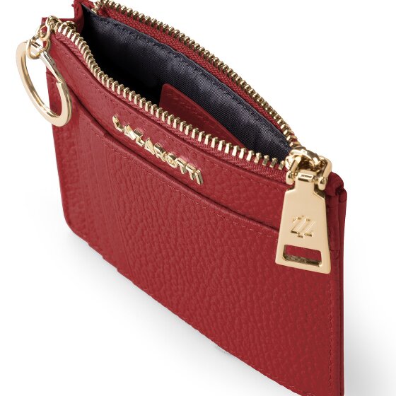 Lazarotti Estuche para llaves de piel Bolonia 11,5 cm con compartimento para etiqueta de aire