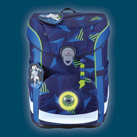 DerDieDas ErgoFlex Easy LED Juego de mochilas escolares 5 piezas