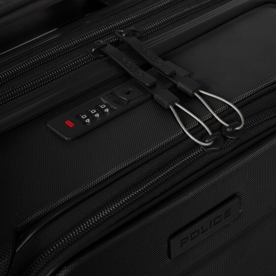 Police London 4 ruedas Trolley de cabina 55 cm Compartimento para laptop Con fuelle expandible