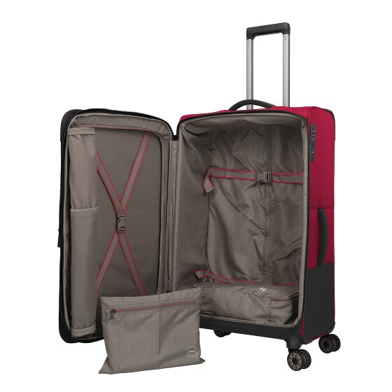 Travelite Crosslite 5.0 4 ruedas Carrito L 77 cm con pliegue de expansión
