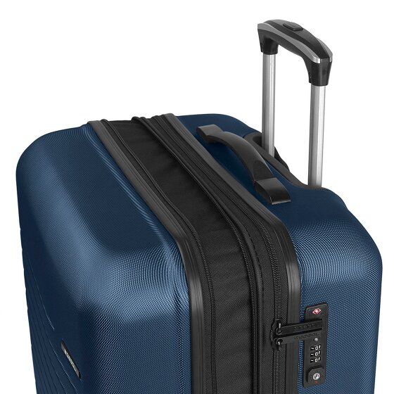 Gabol Escape 4 ruedas Juego de maletas 3 piezas con pliegue de expansión