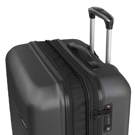 Gabol Escape 4 ruedas Juego de maletas 3 piezas con pliegue de expansión