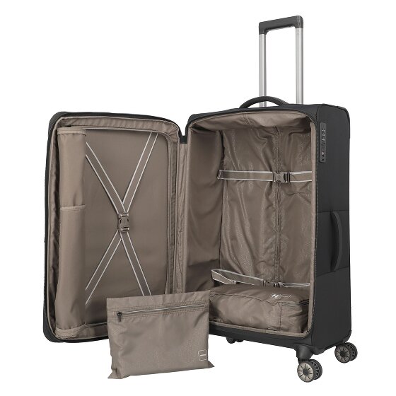 Travelite Crosslite 5.0 4 ruedas Carrito L 77 cm con pliegue de expansión