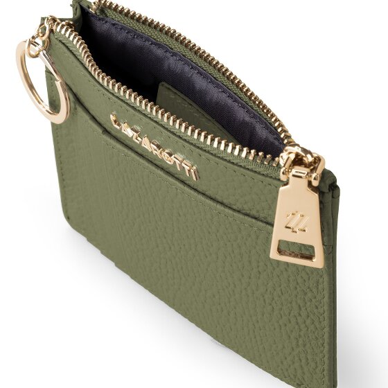 Lazarotti Estuche para llaves de piel Bolonia 11,5 cm con compartimento para etiqueta de aire