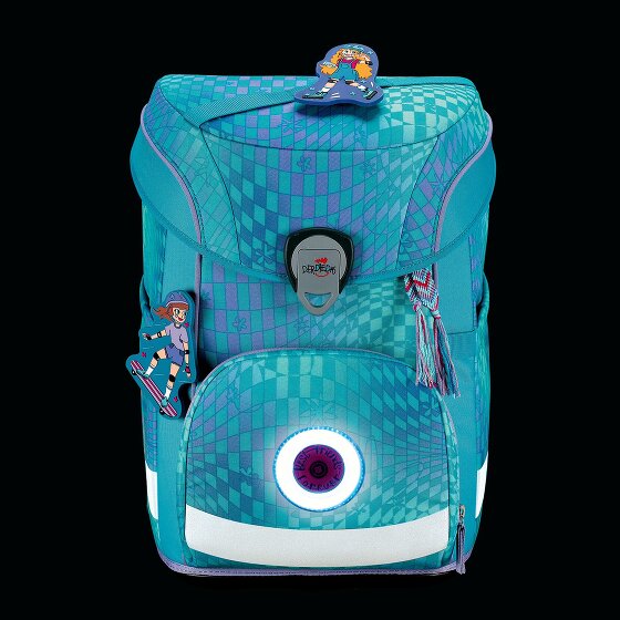 DerDieDas ErgoFlex Easy LED Juego de mochilas escolares 5 piezas